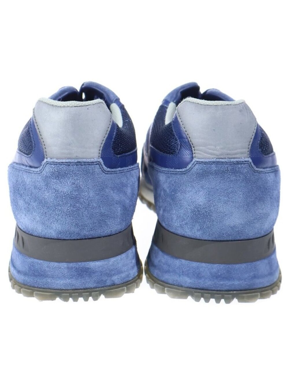 Louis Vuitton Run Away Line Sneakers Damier Low Cut Shoes Blue - Picture 3 of 6